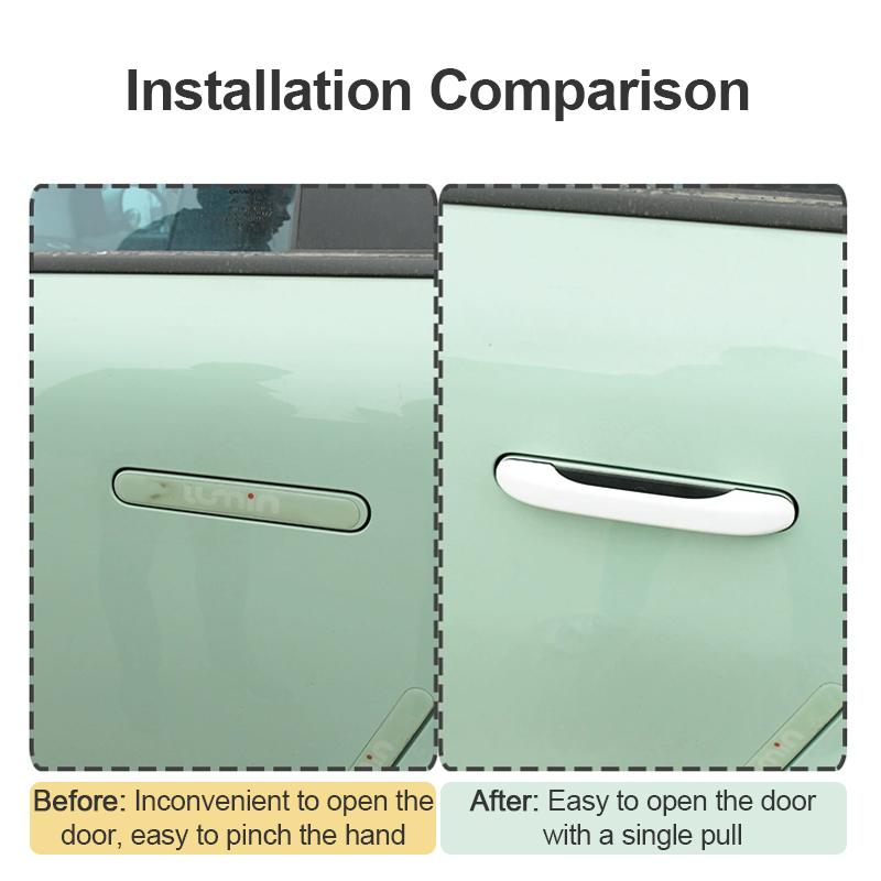 For Leapmotor C01 C10 C11 Car Door Handle Sticker Car exterior Patch Decorative Stickers Modification Stick-on Auto Accessories