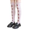 Baby Girls Long Tube Socks Spring Autumn Summer Thin Kids Strawberry Printed Socks Over Knee Length Stockings