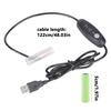 USB 5V 2A to 3V 4.5V 6V Power Supply Cable Replace 2A LR6 Batteries for Clocks Fan and Remote Controls