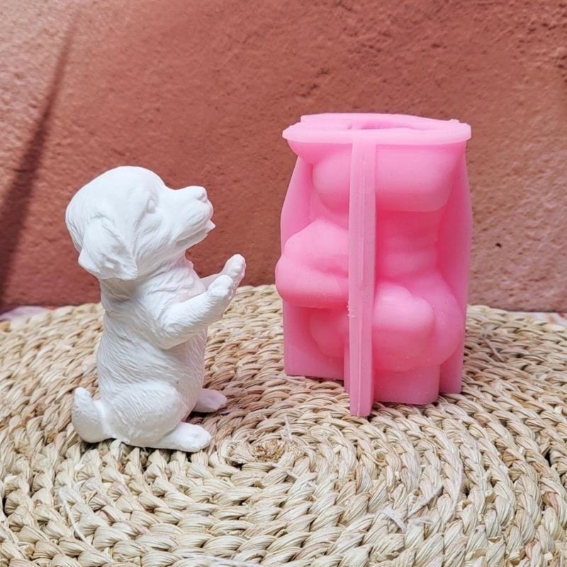Lovely Animal Molds Castings Molds Little Dog Silicone Moulds Soap Molds Plasters Molds Ornament Molds Epoxy Resin Molds