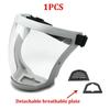 Full Face Shield Transparent Safety Mask with Filthers Oil-splash Proof Eye Facial Anti-fog Head Cover Work Protection Glasses