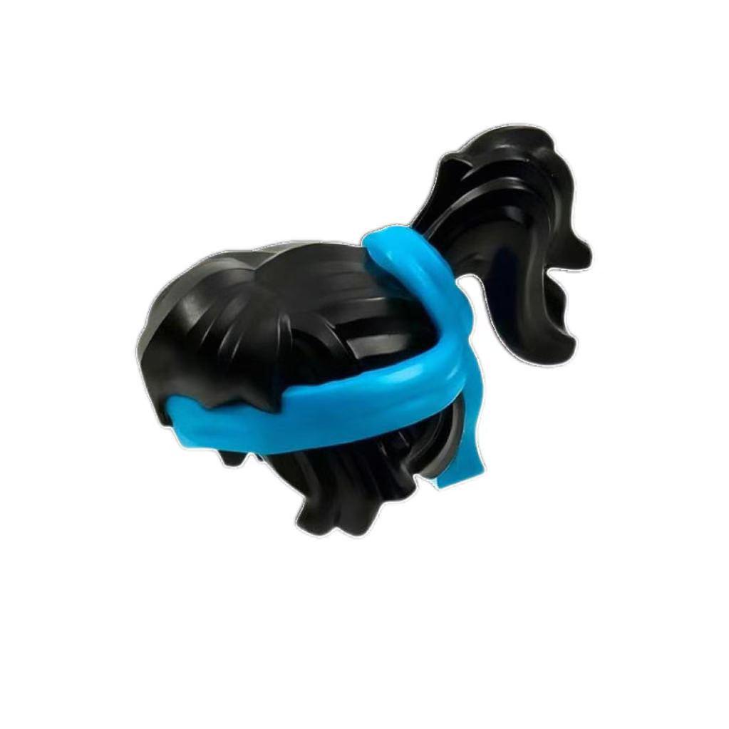 Dragon Form Two-Color Injection Molded Building Block Figure Set - Compatible Educational Toy for Boys
