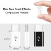 Adapter Micro USB to USB C (4 Pack), Micro-USB Female to USB-C Male OTG Adapter Compatible with Samsung Galaxy, LG, Huawei, Type-C Phones, Tablets