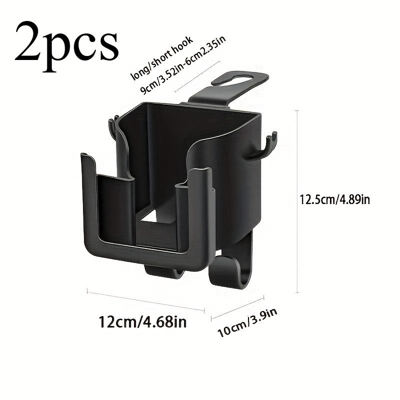 2pcs (Multifunctional Cup Holder + Back Row Hook) Multifunctional Car Seat Back Storage Rack with Cup Holder, Phone Holder