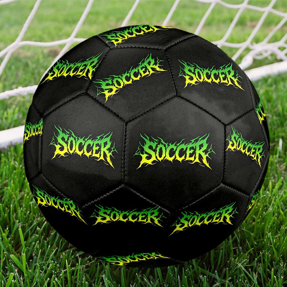 1pc Soccer Flame Art Size 5 Soccer Ball Professional Match Training Football Indoor &Outdoor Sports Ball Lightweight Durable c6526