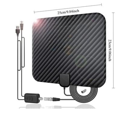 2025 Newest TV Antenna Indoor HD Digital 4K 1080p Smart TV 360 Signal Booster Amplifier Carbon Fiber UHF VHF