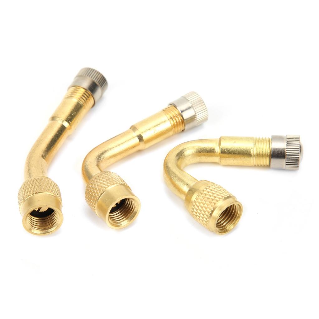 Brass Tire Valve Extender 90 degrees  135 degrees  45 degrees  Valve Stem Extension Adapter for Car Motorcycle Bike