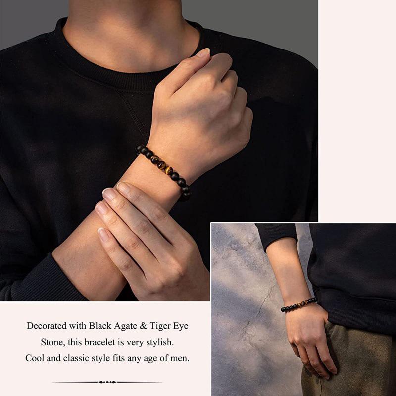 Beyaz Çam Buzlu Bileklik - Yıldönümü, Doğum Günü veya Noel Hediyesi (Erkek Arkadaş, Oğul, Koca veya Sevgili İçin)