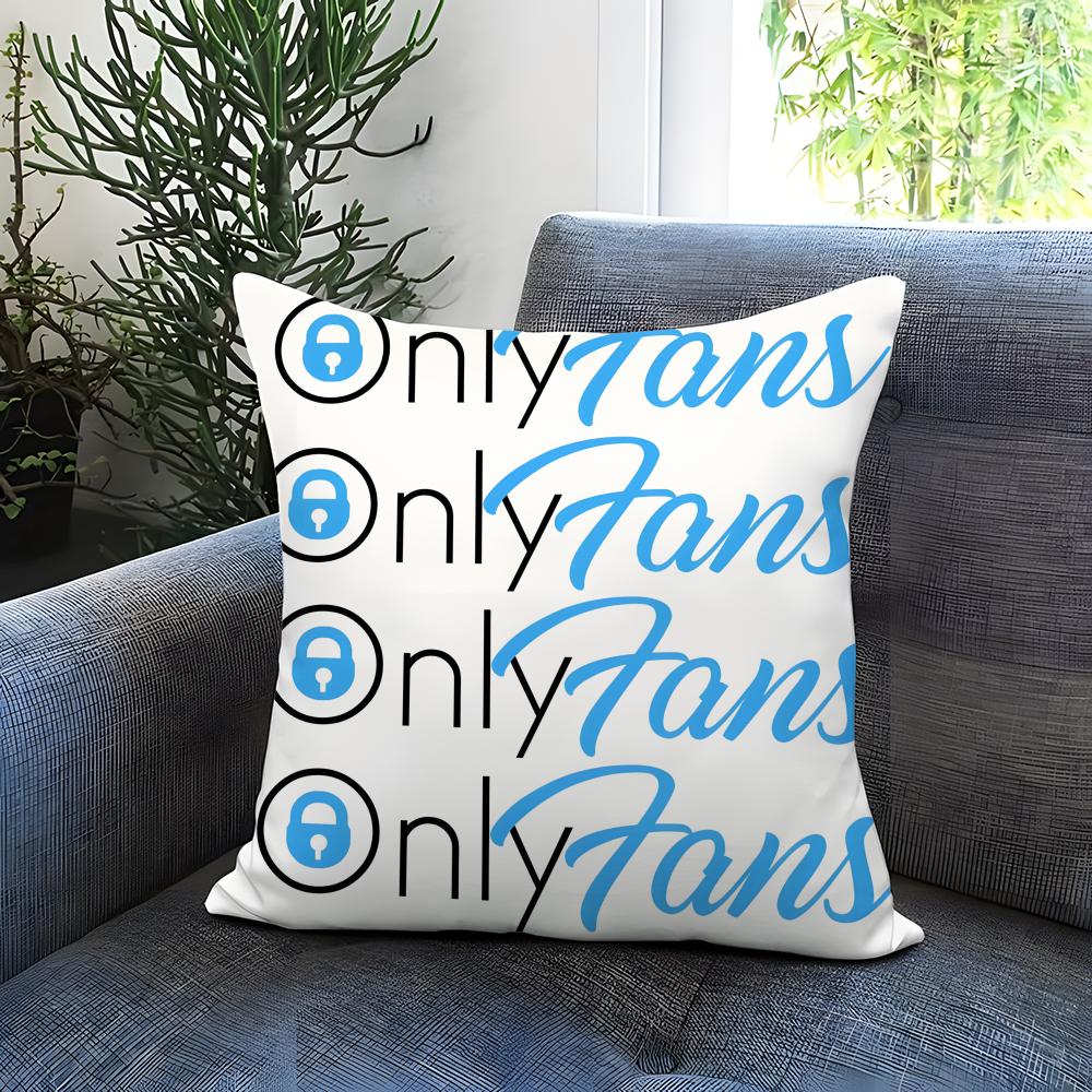 Trendy Oonlyfanses Cushion Cover Comfortable Reversible Pillow Cover Ideal for Car Sofa Bedroom Beyond