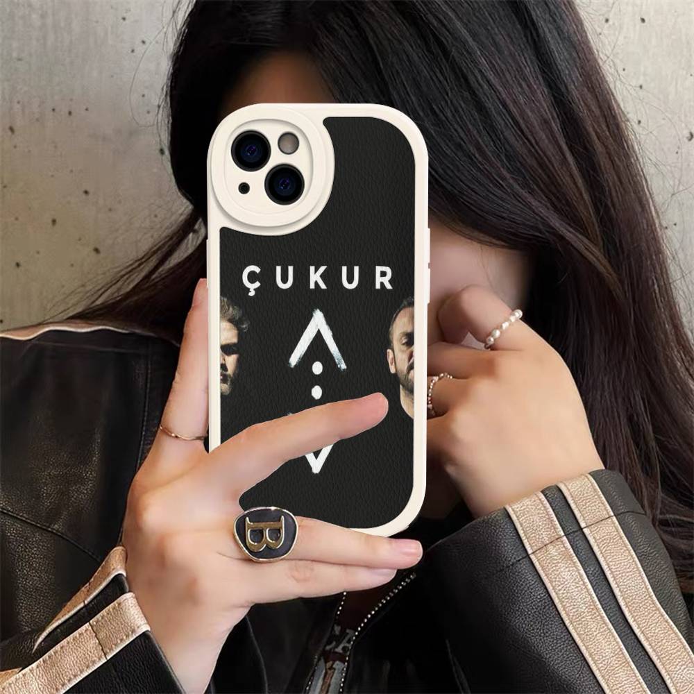 TV Cukur Phone Cover For IPhone 11 12 13 14 15 16 Pro Max Mini Plus Soft Leather Case