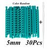 20/30pcs 2.3/3.3/4/5mm Hair Root Perm Rods Bars Curlers with Clips Bangs Fluffy Salon Hair Rollers Set Hair Styling Tools