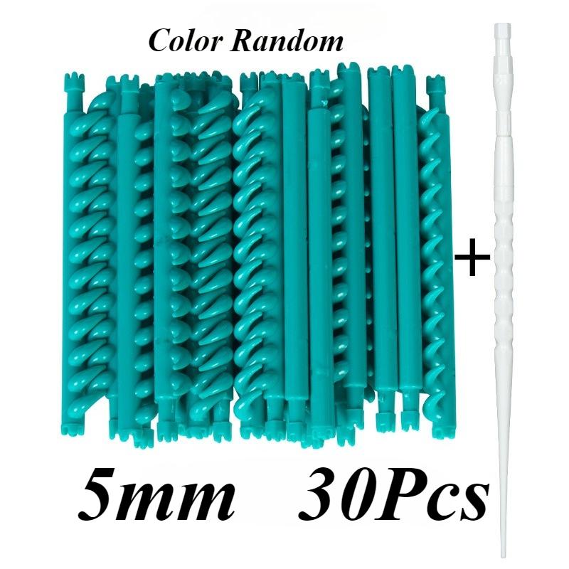 20/30pcs 2.3/3.3/4/5mm Hair Root Perm Rods Bars Curlers with Clips Bangs Fluffy Salon Hair Rollers Set Hair Styling Tools