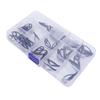 36pcs Fishing Rod Tip Repair Kit Ceramic Rings Stainless Steel Guide Eye Guide Tips Fishing Gear Acc