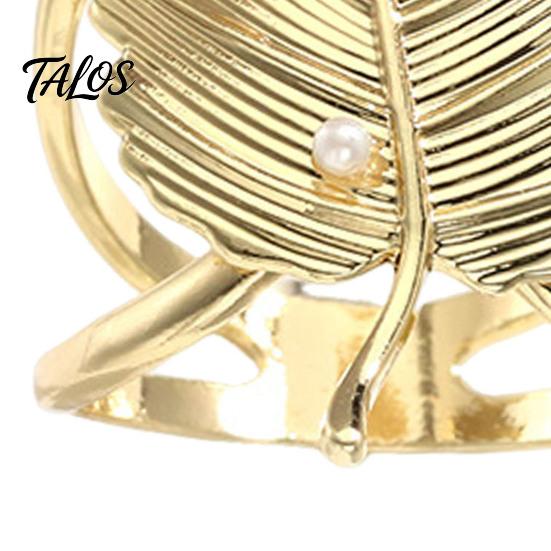 Decorative Scarf Clasp Leaf Silk Ring Buckle And Slides for Women, Metal T-shirt Women Ties Clip with Faux Pearls Embellishment Shawl, Bandana,