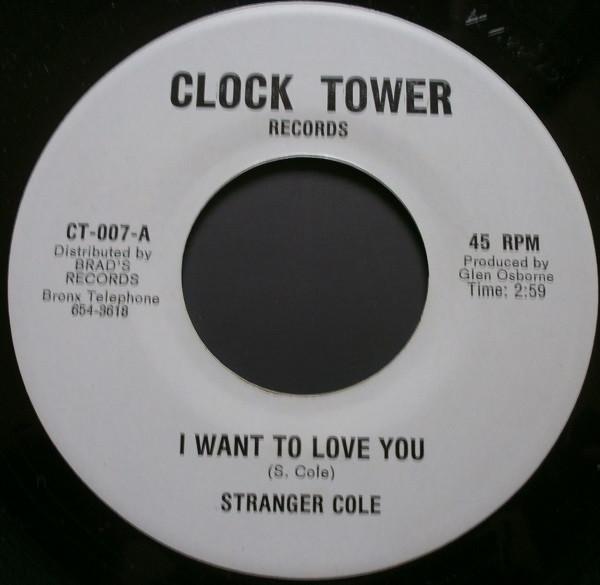 

7inch Record STRANGER COLE - I Want To Love You CT007 Clocktower Reco US Reggae, Ska & Dub Used