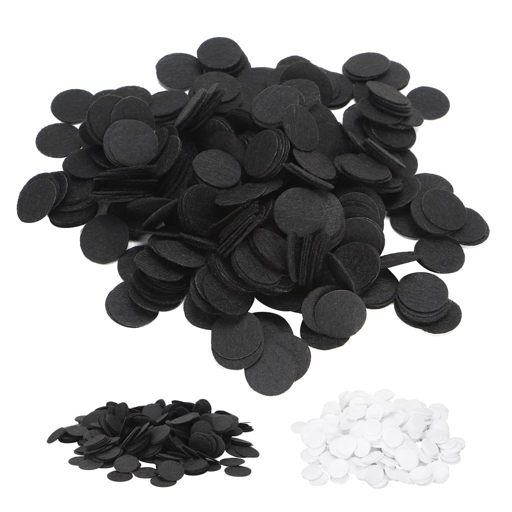 500Pcs Nonwoven Round Piece DIY Felt Crafts Cloth Flake Accessories Chip Hair Decoration 25mm