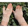 New Arrival Lace Half Finger Gloves Women's Thin Summer Silk Ice Short Sun Protection Driving Non Slip Elastic Fingerless Gloves Bridal Gloves