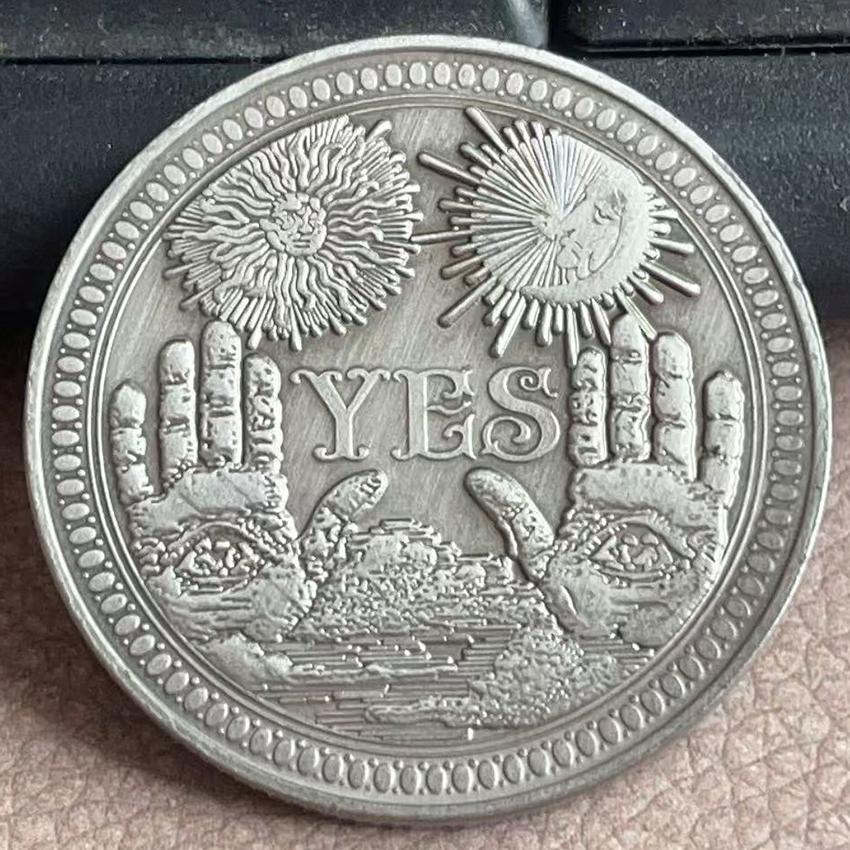 Yes or No Decision Coin Souvenir Commemorative Coin Collection Lucky
