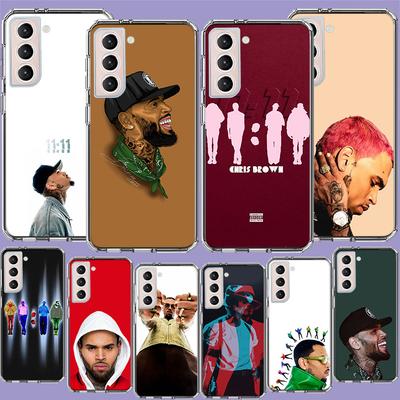 Chris Brown American Rapper Phone Case For Samsung Galaxy S25 Edge S24 S23 FE S21 S20 S10 Plus S22 S26 Ultra Cover Clear Cases T