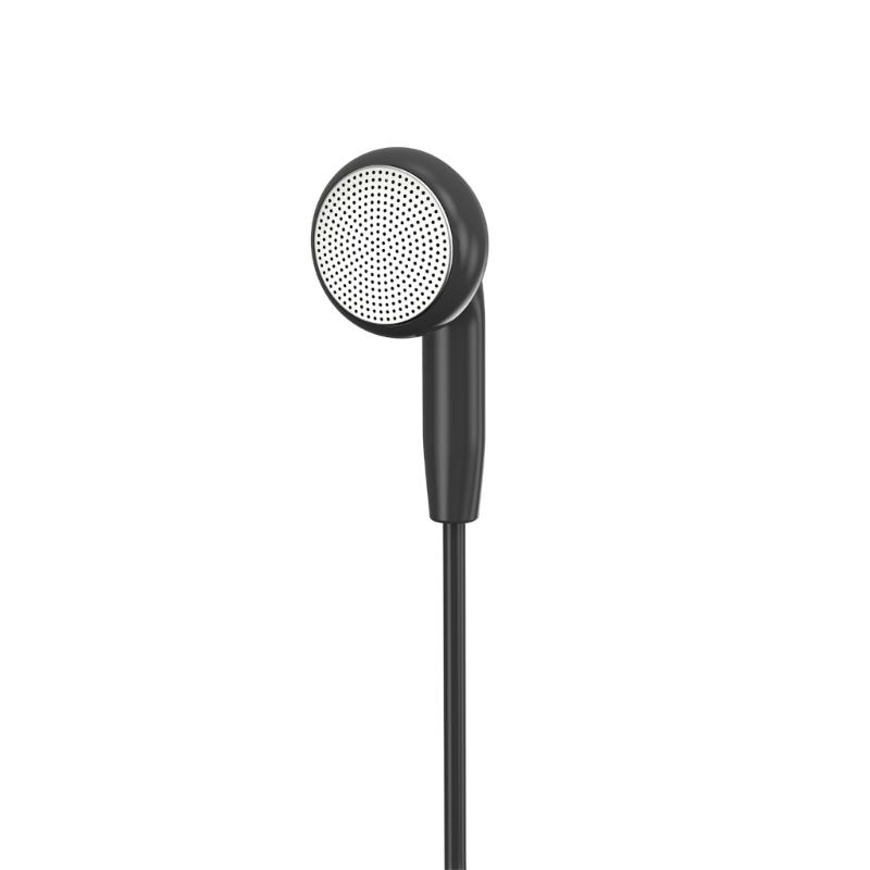 Earphone Single Side Earphone With Microphone for Smartphones Secure In Ear Design, Reinforced Cable, Wide Use