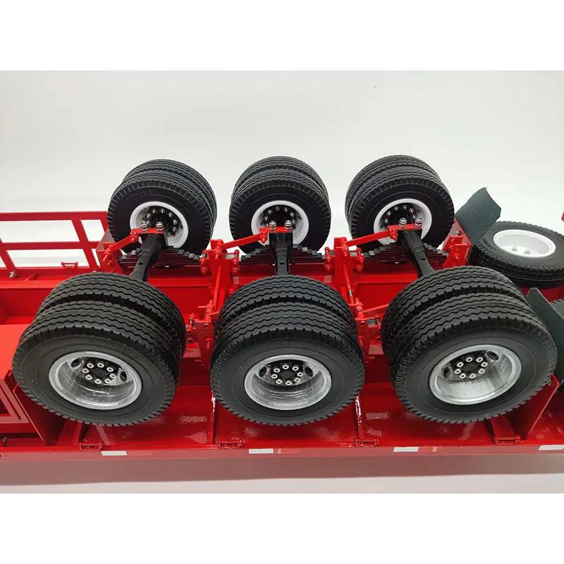 Stainless Steel 2/3 Axis Balance Suspension Kit Steel Plate Trailer for 1/14 Tamiya RC Dump Truck SCANIA 770S VOLVO FH16XL Car