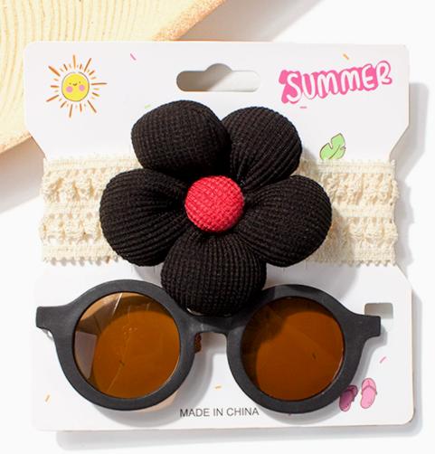 

Baby headband glasses set one size