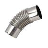 Stove Pipe Elbow 7.5cm Diameter Stainless Steel Flue Extension Elbow Chimney for Outdoor Camping Wood Stove 45 Degree