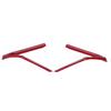 2Pcs Steering Wheel Cover Sequins Strip Trim Sticker Fit for Mazda 3AxelaCX?4CX?5Red