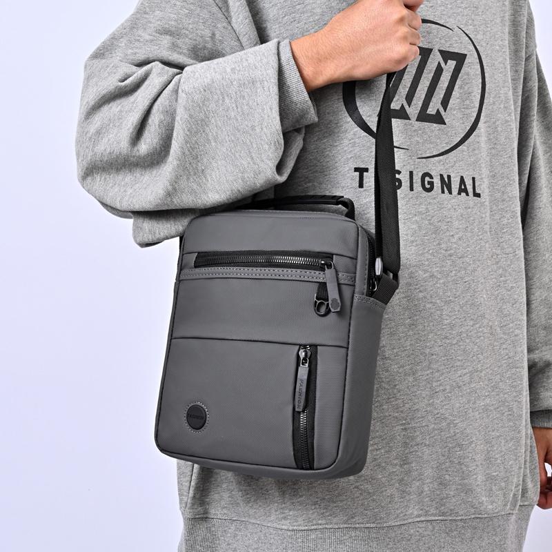 Men's Crossbody Bag - Multi-Compartment Business Shoulder Bag with Adjustable Strap, Compact Design for Travel & Everyday Use