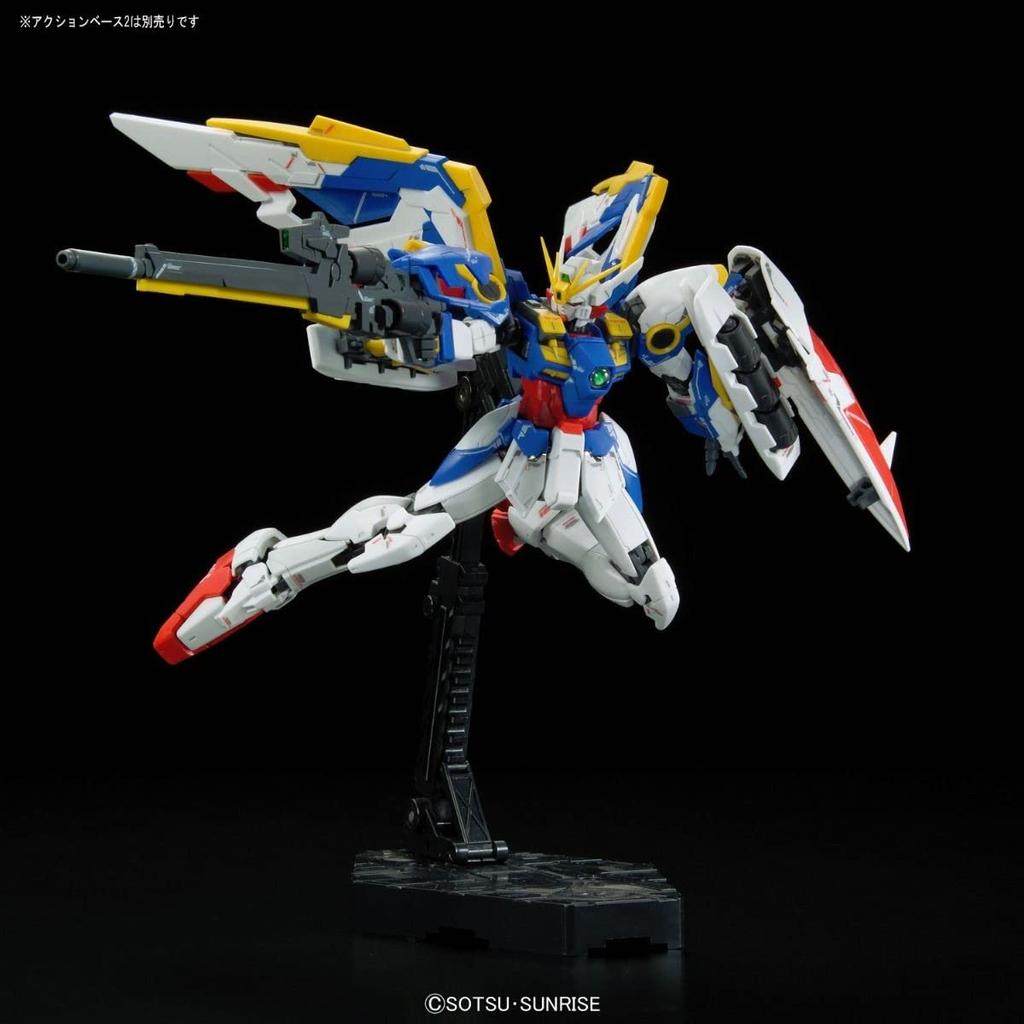 BANDAI SPIRITS RG New Mobile Report Gundam Wing Endless Waltz XXXG-01 Wing Gundam EW 1/144 Scale Pre-Colored Plastic Model