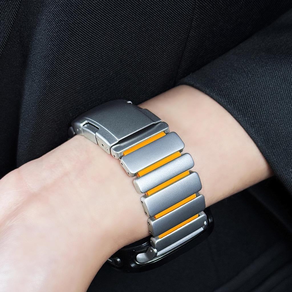 Titanium Wristband for Samsung Galaxy Watch 8 44mm 40mm 8 Classic 46mm Bracelet Business Metal Band for Galaxy Watch Ultra 2025