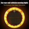 For Roadside Safety Yellow,white,red Solar Tail Light Car Tail Light High-brightness Flashing Three Flashing Modes