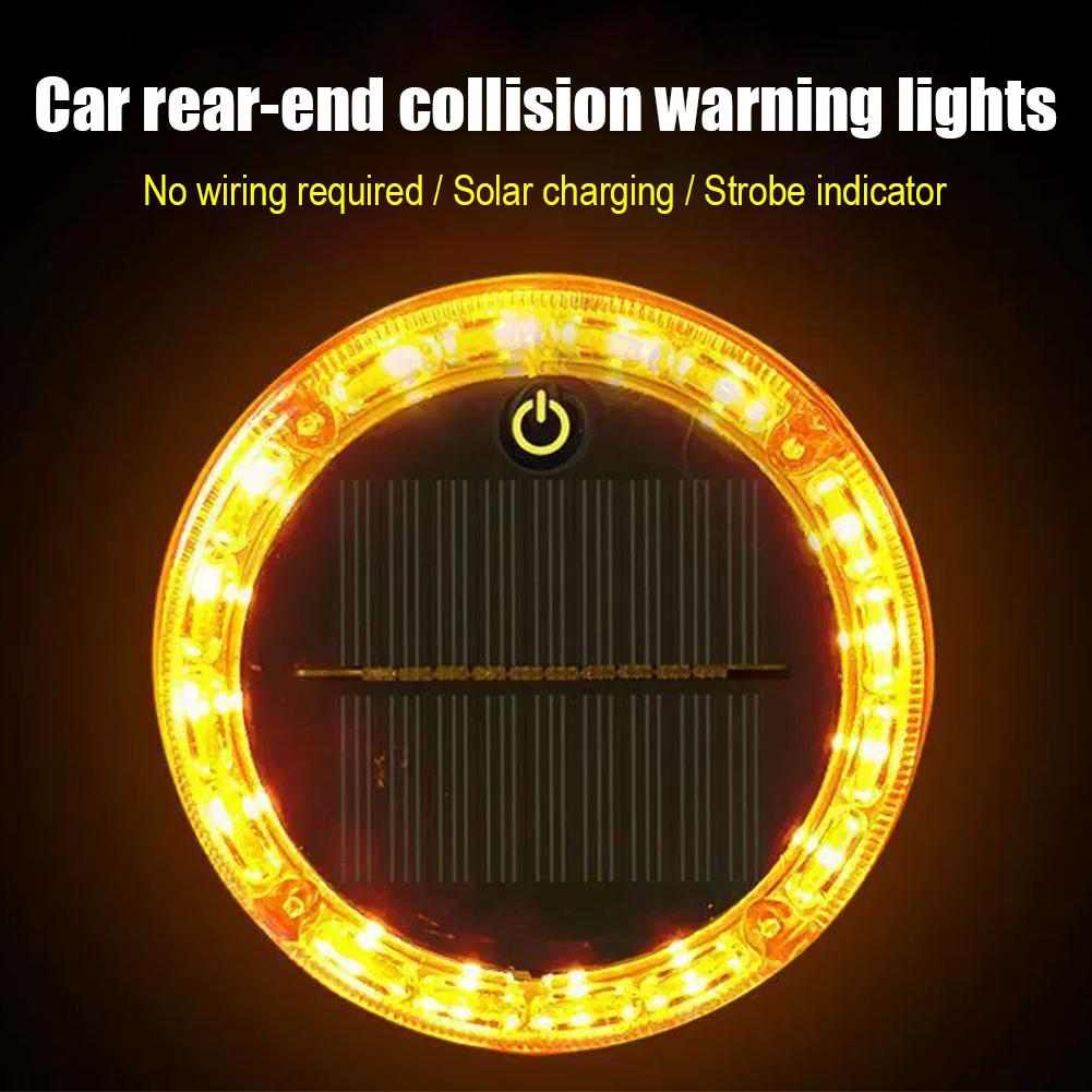 For Roadside Safety Yellow,white,red Solar Tail Light Car Tail Light High-brightness Flashing Three Flashing Modes