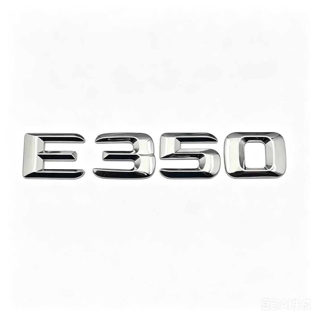 3D ABS Chrome Logo E350 Emblem 4matic Letters CDI Sticker Car Trunk Badge For Mercedes Benz E350 W213 W212 Accessories