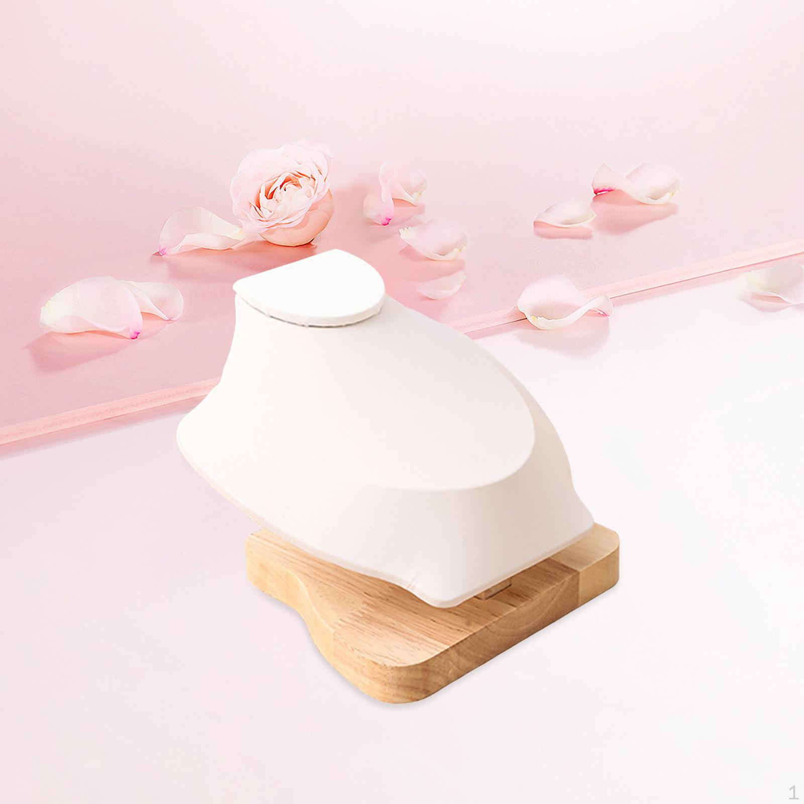 

Jewelry Bust Holder for Necklace Storage, Organizer Living Room and Bedroom White S