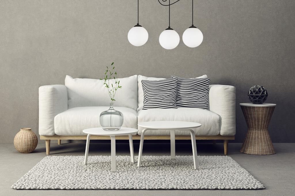 Stropní závěsná lampa Spider Ball černá LED 15cm