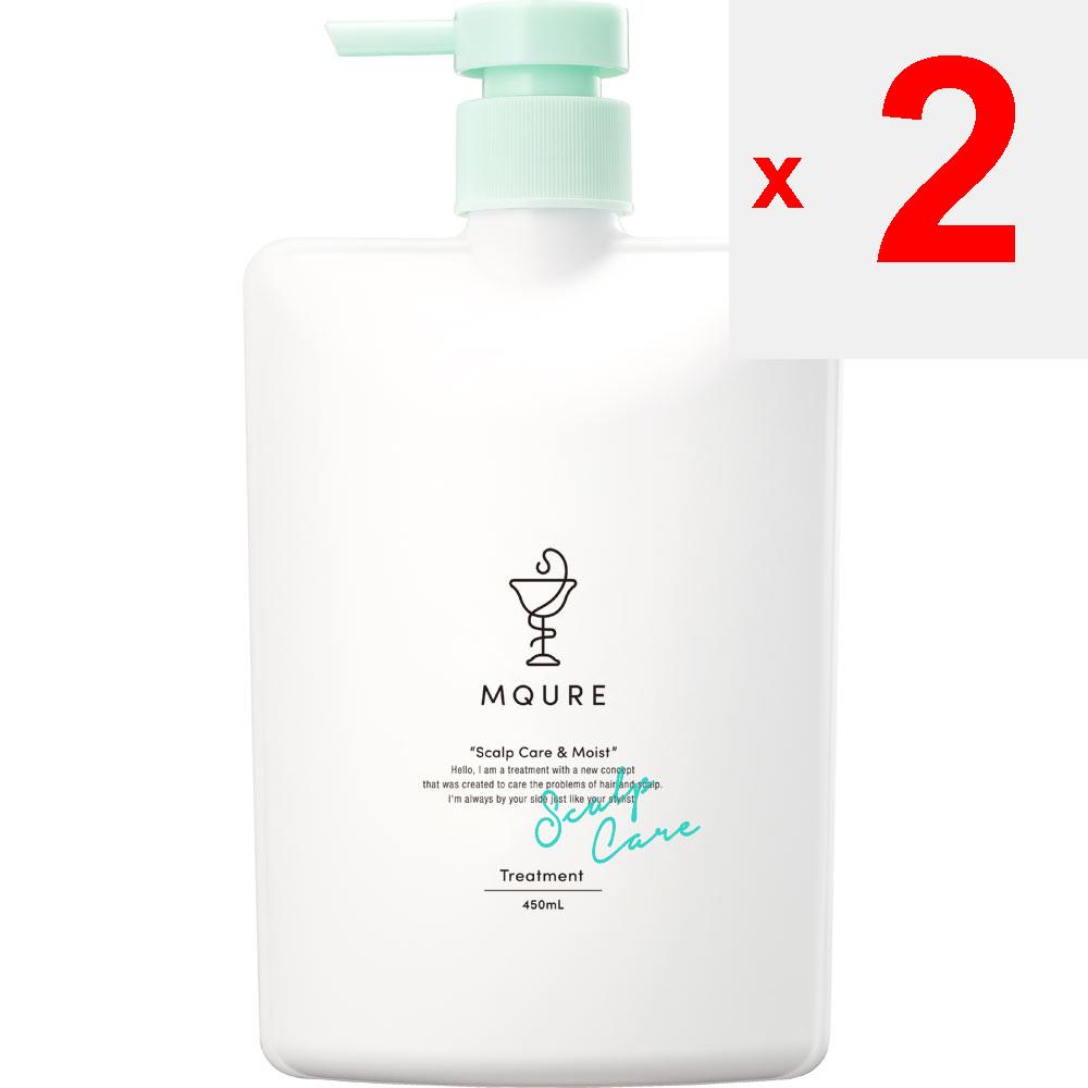 MQURE  M-Cure Medicinal Scalp Care & Moist Treatment 450ml (Quasi-drug) Shampoo/conditioner (premium) After Shampooing, Lightly Drain Water