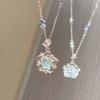 Heart of the Ocean Necklace Female Versatile Premium Sense Niche Design Sense Send Girlfriend Birthday Gift Light Luxury Necklace