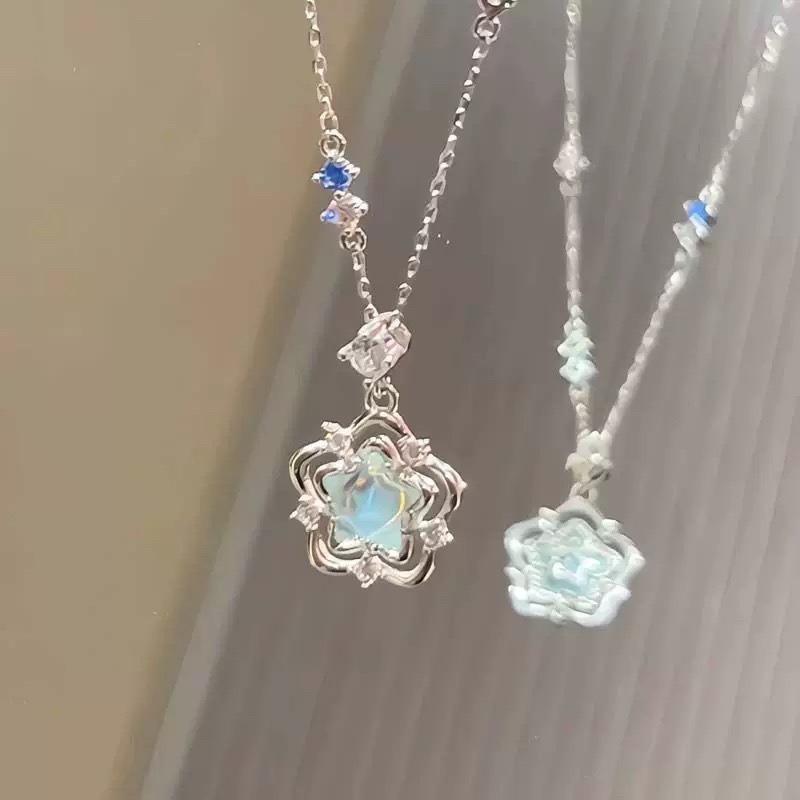 Heart of the Ocean Necklace Female Versatile Premium Sense Niche Design Sense Send Girlfriend Birthday Gift Light Luxury Necklace