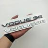 3d ABS Chrome Black Logo Vogue SE Emblem Letters Car Trunk Badge Decal For  Vogue SE Sticker Accessories