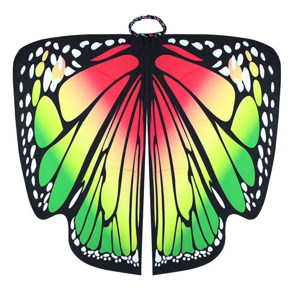 Party Butterfly Wings Shawl Fairy Rainbow Cloak Women Butterfly Cape