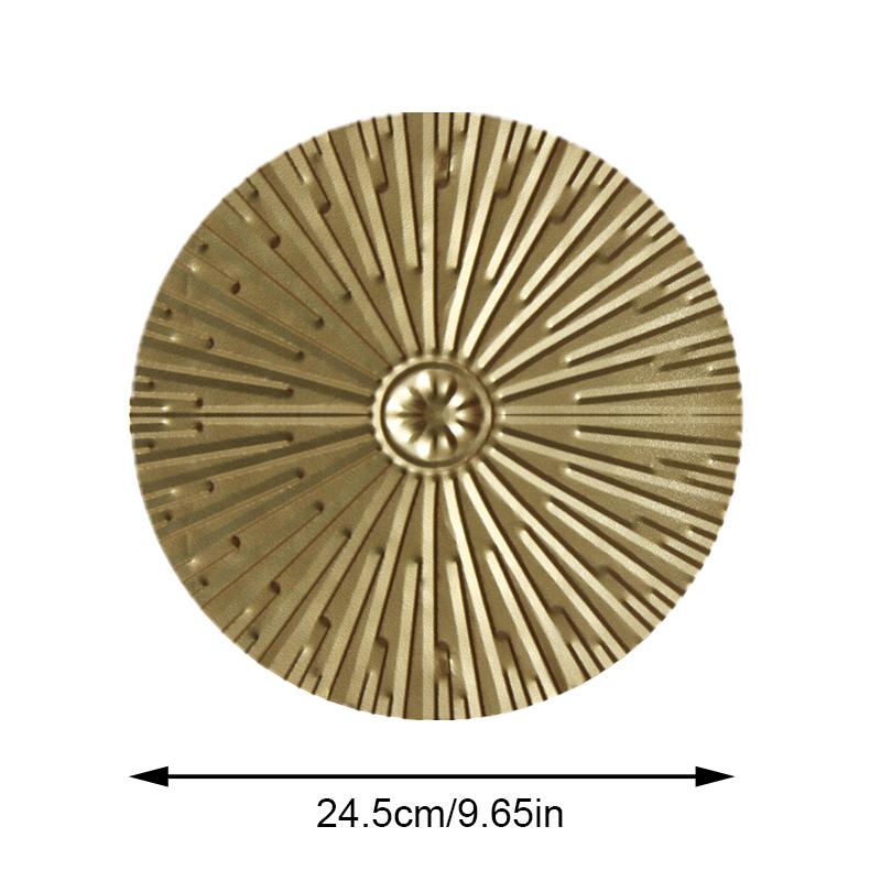 Home Decor Round Wall Pendants Round Golden Wall Hanging Metal Irregular Wall Disc Wall Decoration