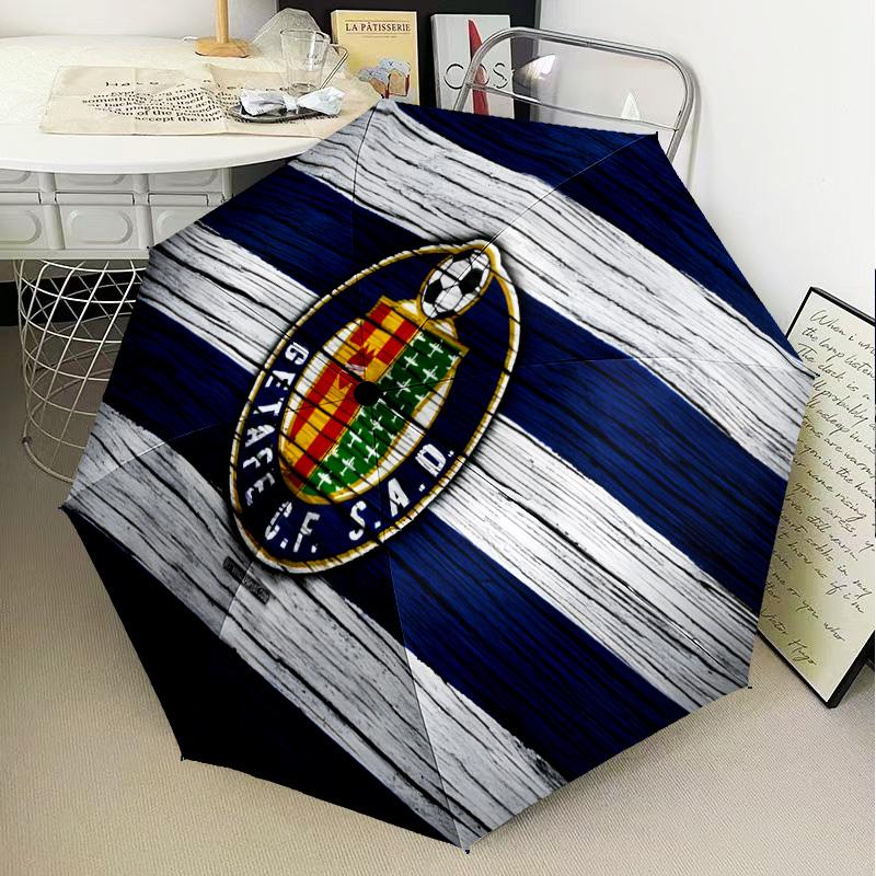 Getafe Crest Design Automatic Folding Umbrella - 8-Rib Travel Umbrella with Auto Open/Close & Portable Gifts for holidays or birthdays