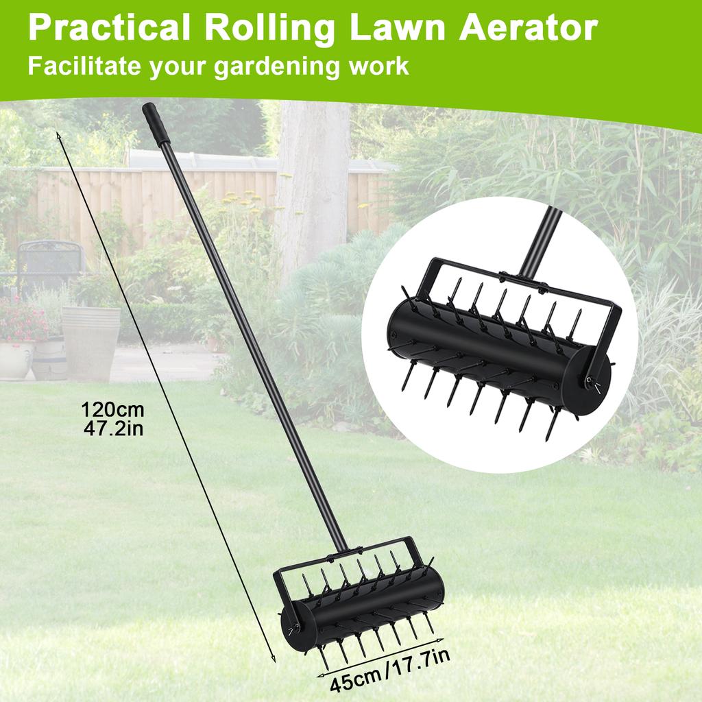 Manual Lawn Aerator Soil Turning Tool Lawn Ripper Garden Aerator Gardening Tools Farm Equipment fit For Most Grass And Soil Yard