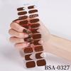 22Tips French UV-Free Gel Nail Stickers Leopard Print Full Cover Gel Polish Nail Strips DIY Manicure Decoration