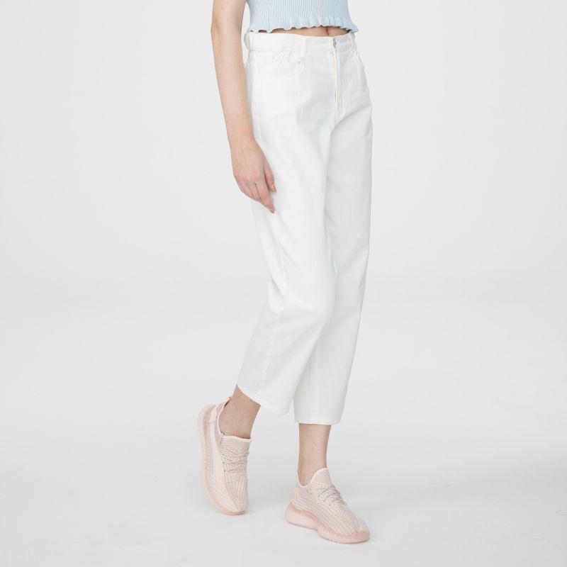 VITABERRY Women's Casual Paper Bag Cropped Denim Jeans