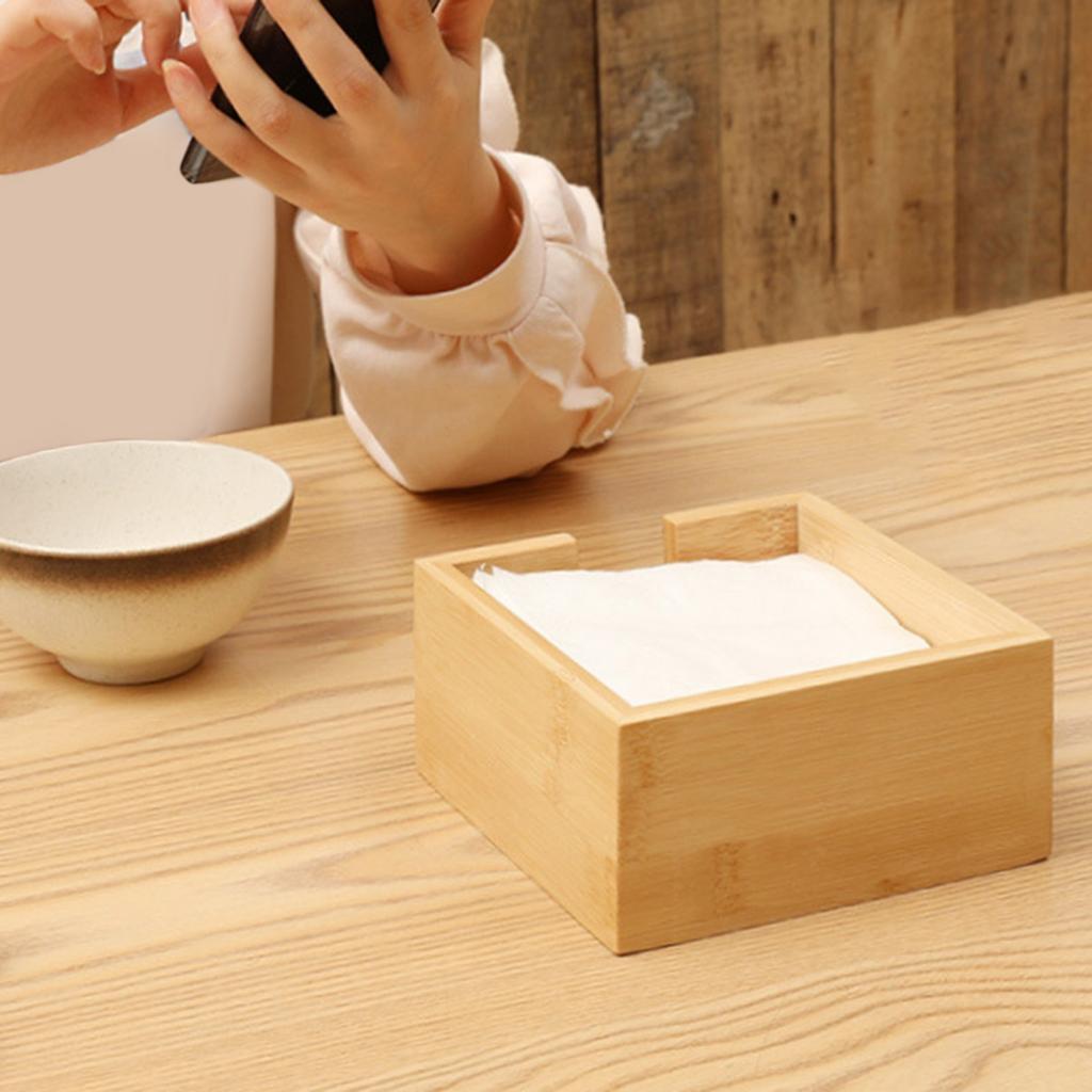 Tissue Box Paper Storage Holder Facial Tissue Holder Case Napkin Tray for Restaurant Bedroom Kitchen