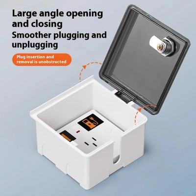 Electric Vehicle Charging Socket Lock Box Outdoor Waterproof with 86Type Socket for Reliable and Secure Connection