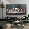 Da Vinci Last Supper Canvas Paintings Reproductions Wall Art Canvas Posters Christian Decorative Pictures Home Decor Cuadros Background
