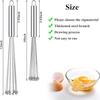 1PC Stainless Steel Ball Whisk Set Kitchen Whisk Wire Egg Whisk for Cooking Blending Whisking Beating Stirring Egg Baking Tool